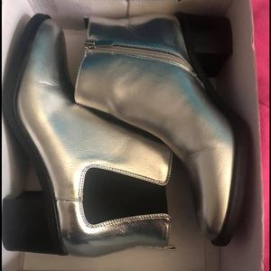 Silver Ankle boots